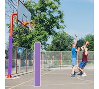 Adhesive Basketball Hoop Padding, Orange Post Protector for 2.75-8.6 Inch Poles, Sports Safety Wrap, Injury Prevention for Kids and Adults