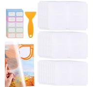 Adhesive Book Cover, Protection Sheets - Adhesive Book Protector | for Students, Teachers, Teens, Adults, Reading Lovers, School