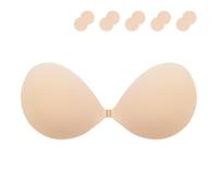 Adhesive Bra Push Up Without Straps Invisible Strapless Bra Sticky Bra for Gluing Backless Adhesive Bra Strapless Adhesive Bra Women's Large Breast Adhesive Pads Small Breasts for Backless Dress and