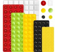 Adhesive Braille Relief Dots - Avoid Confusion, Errors and Frustration - High-Visibility Tactile Stickers for Blind, Visually Impaired, Seniors - Bright Colors, Mixed Shapes - 225 Pieces