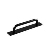 Adhesive Cabinet Handles Drawer Pulls Handle Black Cabinet Pulls No Drilling Push Pull Helper for Kitchen(Black-180mm)