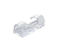 Adhesive Cable Clips (100 Pcs: 5 Packs×20) - 16.8×16×11mm, for ≤7mm Cords/Christmas Lights