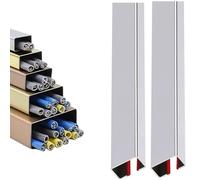 Adhesive Cable Trunking - Wire Cover Raceway for Neat Cable Management in Office, Workshop, Under Desk, Wall & Floor Mounted Ethernet Protector