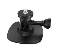 Adhesive Camera Mount for Action Cameras 180-Degree Adjustable Tilts, Secure on Flat Curved Surfaces, Aluminum Alloy Flexible Sticky Camera Mount