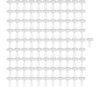 Adhesive Ceiling Hooks, 100pcs Ceiling Hooks Self Adhesive +100pcs Flagpole Clips,No Drill, Damage-Free, Sticky Hooks Self Adhesive Hooks for Hanging Festival Birthday Party Christams Decorations