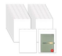 Adhesive Cellophane Bags 100pcs 8"x10" Transparent Self-Adhesive Cello Bags 50µm Clear Self Sealing OPP Poly Bags for Candies Cookies Chocolates Bakery Jewelry A5 A6(6 Sizes for Choosing)