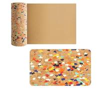 Adhesive Cork Roll with Wood Pins for Wall Organization and Memo Display