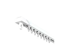 Adhesive Curtain Rod 50-300cm Invisible Ceiling Track Flexible Straight Room Divider with Quiet Rollers (210cm/82.7in) - Easy Install Modern Design
