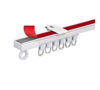 Adhesive Curtain Rod Rail 1m5m Ceiling Curtain Track for Living Room & Shower Easy Install Strong Hold Adjustable Length 2.40m Ceiling Rail Set