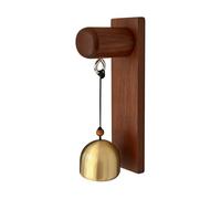 Adhesive Door Bell - Wooden Decoration Alert | Shopkeeper Store Door Entry Bell - for Home Front Entrance Farmhouse Garden Gate Backyard Commercial
