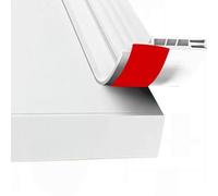 Adhesive Door Seal for Reducing Drafts and Light, Creamy White | Flexible Three-Layer Profile, Attaches Along the Lower Door, Covers the Open Space to Limit and Light