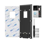Adhesive Doorbell Bracket Compatible with Ring Video Doorbell 2nd/3/3 Plus/4/ Puls/ Pro, No-Drill Ring Video Doorbell Mount, Strong 3M Mounting Plate Holder Accessories for Houses & Apartments