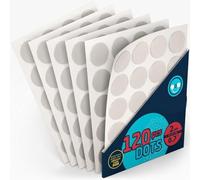 Adhesive Dots Double Sided 120pcs - Removable Poster Putty Non-Marking Clear Sticky Pads - Balloon Stickers, Picture Hangers No Nails, Wall Hanging Tape for Crafts & Car Dashboard