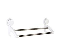 Adhesive Double Towel Holder No Drilling Suction Cup Hook for Kitchen & Bathroom Walls 3 Sizes Space Saving Durable Towel Rack Easy Installation