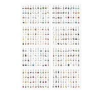 Adhesive English Word Sticker Educational Vocabulary Sticker Language Teaching Aid for Childrens Students Teachers Interactive Learning Tools