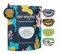 Adhesive Eyepatch for Kids & Adult - As Seen on Shark Tank - Kids Breathable, Comfortable Animal Eyepatch for Lazy Eye - Amblyopia & Sensitive Skin Medical Eye Patches - 48 Patches by See Worthy