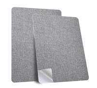 Adhesive Fabric Repair Patches, Self-Adhesive Tape Patches Kit, 2PCS 20 x 28 cm Fabric Patch for Sofa Curtain Car Seat Couches Bags Shoes (Light Gray)