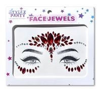 Adhesive Face Gems Jewels Pick & Choose Festival Rave Party Accesories Make Up Special Effects Glow In The Dark Stick On Body Gems (Red Bird)