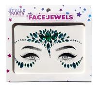 Adhesive Face Gems Jewels Pick & Choose Festival Rave Party Accesories Make Up Special Effects Glow In The Dark Stick On Body Gems (Green Bird)