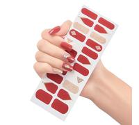 Adhesive Full Wrap Gels Nails Art Stickers Waterproof Gels Nails Wrap Semi Cured Gels Nails Polish Strips Nails Decals