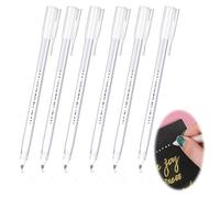 Adhesive Glue Pens Crafting Quick Dry Glue Pens for Crafting Fabric Pen for Scrapbooking Liquid Glue Sticks Pens for Die-Cuts Glitter Card Making, Papercrafts, School Office Supplies, 6 Pcs