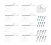 Adhesive Hats Organizer, 2.8 Inch Wide Brim Hat Rack, 8-Pack Multi-Purpose Cap Storage, Ideal for Baseball, Cowboy Hats, and More, 7.1x4.5x4.5 cm, Black White and Transparent