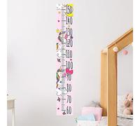 Adhesive Height Gauge Wall Sticker | Love Unicorns - Children's Bedroom Wall Decoration | 1 Sheets of 30 x 50 cm