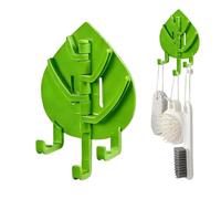 Adhesive Hooks - ABS 13.5x9x4cm | Heavy Duty Wall Mounted Coat Rack, Space Saving Clothes Hanger Hook, No Drill Strong Adhesive Organizer Hook | Home Organize