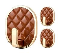 Adhesive Hooks, No Drilling for Waterproof Bracket - Sticky Hooks for Damage Free Walls - for Shower Door Bathroom Bedroom Living Room Kitchen Apartment Towel Coat Key Crown