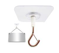 Adhesive Hooks,No Hole Self Sticker Wall Hooks | Sticky Wall Hanger with Safety Buckle No Damage Home Decor for Indoor Bathroom Kitchen Living Room