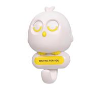 Adhesive Hooks, Versatile Use, 6.7x10.9cm, Cute Owl Wink Hooks, Adhesive Wall Hanger, Reusable, for Towel, Purse, Hat, Door, Shower, Bathroom, Kitchen, Dorm, and Home Organization