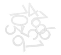 Adhesive House Numbers Modern Acrylic 3D Number Tags For Office And Home Use Clear and Easy to Read 10Pcs