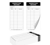 Adhesive Inspection Record Labels - 100 Pack Dot Inspection Forms and Stickers,6"x3" Safety Inspection Stickers for Equipment Maintenance, Quality Control & Accident Prevention