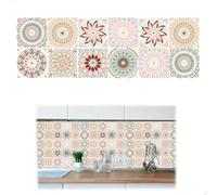 Adhesive Kitchen Tiles, Adhesive Wall Tiles, Waterproof and Oil Resistant Bathroom Tiles, Adhesive Wall Tiles for Decorating and Enhancing Kitchens and Bathrooms, 12 Pieces, 15 x 15 cm