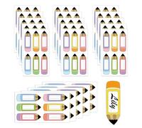 Adhesive Labels | Pack of 120 9 x 3 cm Reusable Stickers for Children's Name Labels for Pencil Classroom - for School, Kindergarten, Office, Party, Events, Table