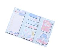 Adhesive Memo Pad with Strong Sticky Backing Creative Colorful Cartoon Design Sticky Notes Stationery Pad