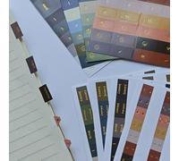Adhesive Monthly Tabs Sticky Index Tabs Colored Page Markers for Planners Journal Notebook Office School Supplies (College)