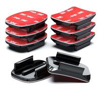 Adhesive Mount Kit & 3M Pads (8 Pack) for GoPro Hero 3-12, Osmo, Insta360 - Flat & Curved Helmet Mounts with 3M VHB Adhesive