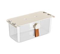 Adhesive Mount Under Desk Storage Tray Bathroom Cabinet Organizer Ergonomic Handle Design Space Optimized Adhesive Bathroom Shelf