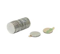 Adhesive N35 Neodymium Magnet for Arts, Crafts, Model Making, DIY, Hobbies, Office, and Home - 9.5mm x 0.75mm thick - 0.35kg Pull - North - Pack of 20