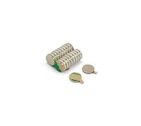 Adhesive N42 Neodymium Magnet for Arts, Crafts, Model Making, DIY, Hobbies and Packaging - 12mm dia x 2mm thick - 1.6kg Pull - South - Pack of 200