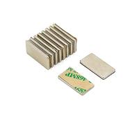 Adhesive N42 Neodymium Magnet for Arts, Crafts, Model Making, DIY, Hobbies, Office and Home - 20mm x 10mm x 1.5mm thick - 2kg Pull - North - Pack of 10