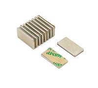 Adhesive N42 Neodymium Magnet for Arts, Crafts, Model Making, DIY, Hobbies, Office and Home - 20mm x 10mm x 1.5mm thick - 2kg Pull - South - Pack of 10