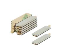 Adhesive N42 Neodymium Magnet for Arts, Crafts, Model Making, DIY, Hobbies, Office, and Home - 20mm x 6mm x 1.5mm thick - 1.6kg Pull - South - Pack of 10