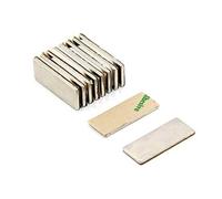 Adhesive N42 Neodymium Magnet for Arts, Crafts, Model Making, DIY, Hobbies, Office, and Home - 25mm x 10mm x 1.5mm thick - 2.2kg Pull - South - Pack of 10
