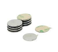 Adhesive N42 Neodymium Magnet for Arts, Crafts, Model Making, DIY, Hobbies, Office and Home - 15mm dia x 1mm - 1.1kg Pull - North - Pack of 10