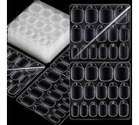 Adhesive Nail Tabs for Press On Nails - 300PCS Ultra Thin & Waterproof False Nail Sticky Tabs for Fake Nails in 15 Sizes, 10 Sheets Double Sided Jelly Nail Adhesive Stickers for Manicure