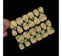 Adhesive Nail Tabs Super Strong Glue Sticker for Press on Nails, 240pcs Waterproof False Nail Sticky Tabs for Fake Nails in 12 Sizes, 10 Sheets Double Sided Jelly Nail Adhesive Stickers for Manicure