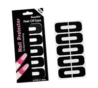 Adhesive Nails Edges Guards, Universally Nails Guides, Black | Bendable Curved Nails Guards Stickers Ensuring Neat Color Lines, Home Salon Manicures for Various Users and Artists