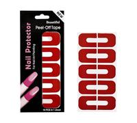 Adhesive Nails Edges Guards, Universally Nails Guides, Red | Bendable Curved Nails Guards Stickers Ensuring Neat Color Lines, Home Salon Manicures for Various Users and Artists